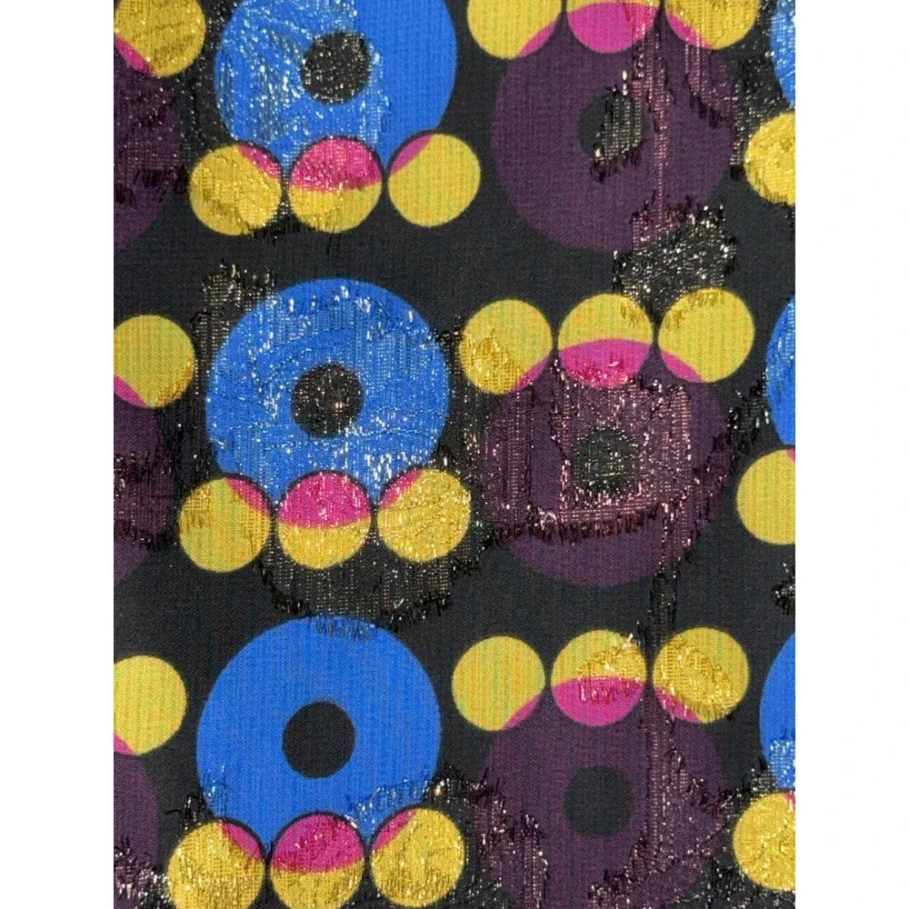Anna Sui for Target Metallic Circles Shift‎ Sleeveless Mini Dress XS Multi NWT